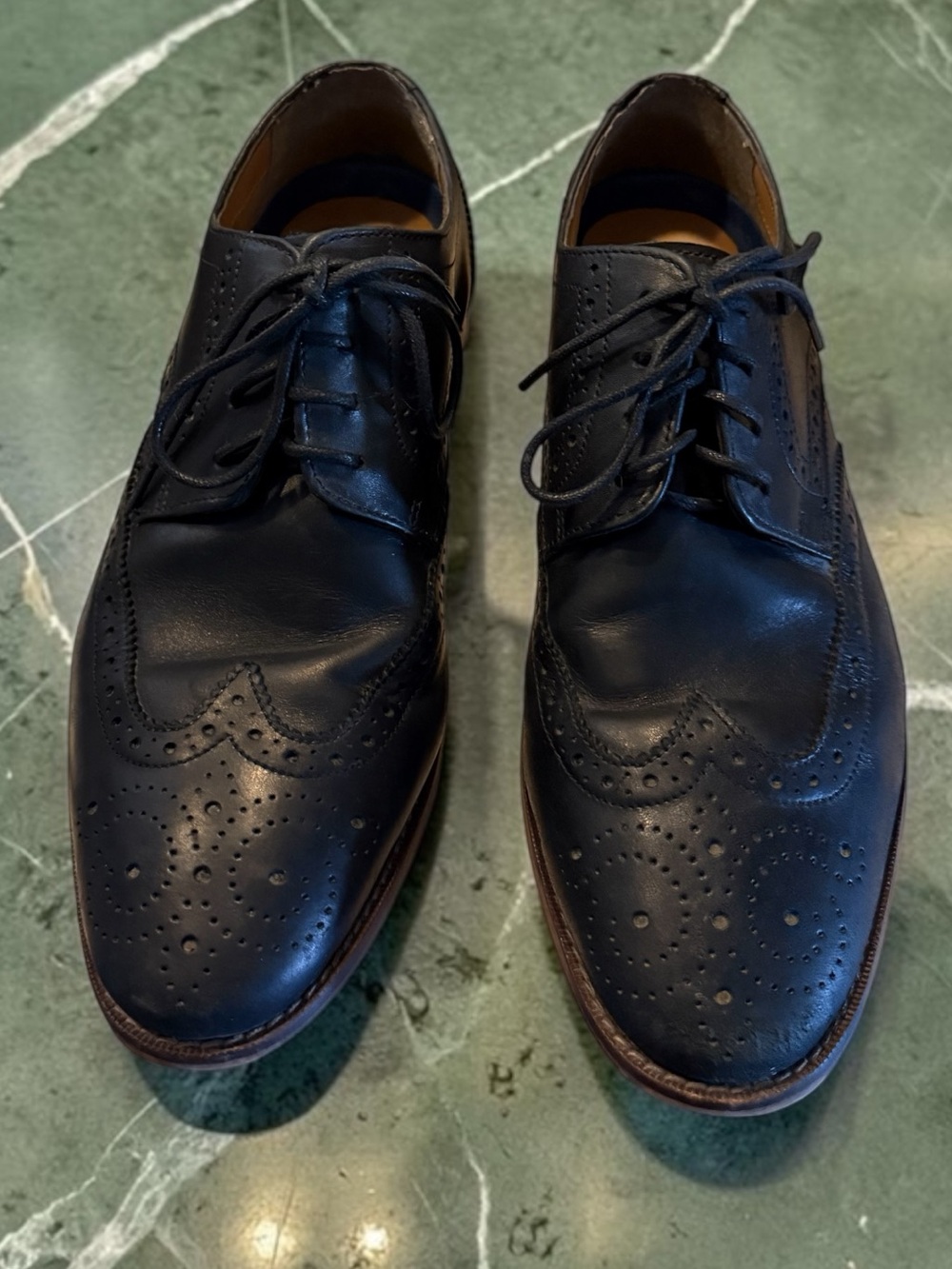 🫶🏻 Florsheim Classic Men's Black Leather Wingtip Oxfords 9.5D